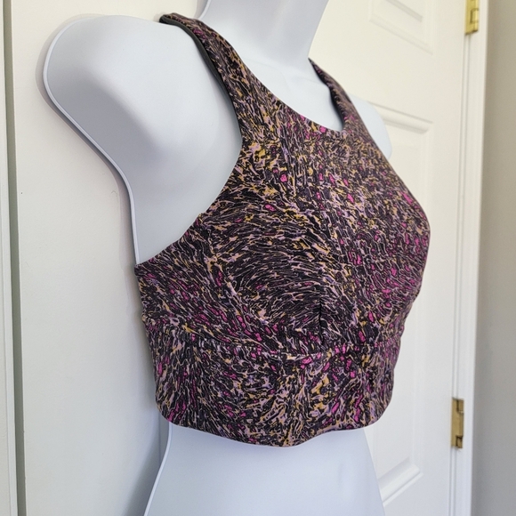 Lululemon Wunder Train Long Line Bra Medium Support C/D Racerback Topography 8 - Picture 4 of 10